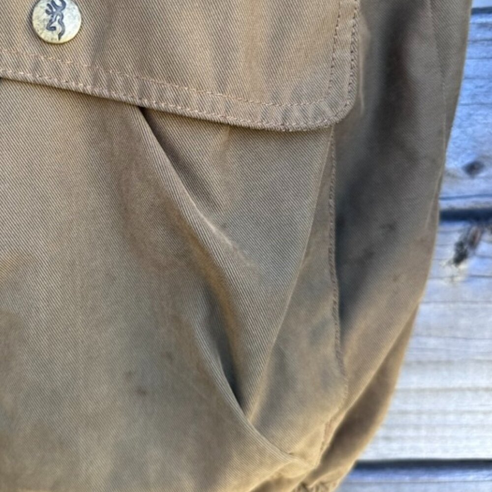 Vintage Browning Hunting Outdoor Canvas Lined Jacket - XL - Picture 8 of 10